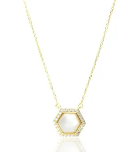 Georgini - Oceans Torquay Mother of Pearl Necklace Gold