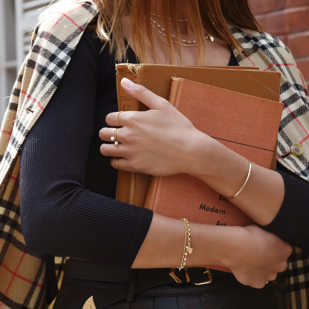 Gold Layered Pearl Bracelet