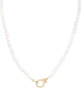 Gorjana Parker Pearl Necklace - Gold