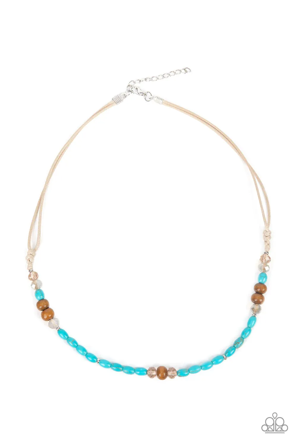 Groundbreaking Glamour Blue ~ Paparazzi Urban Necklace