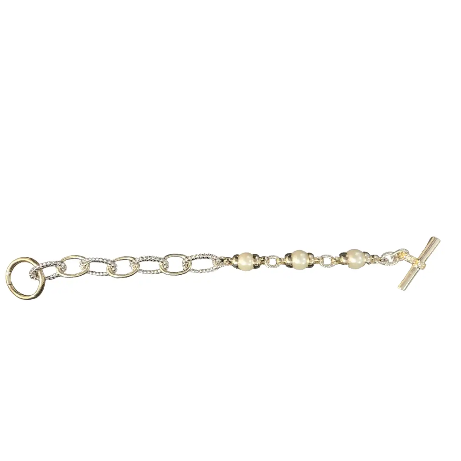 Hanna Chain Link and Pearl Bracelet