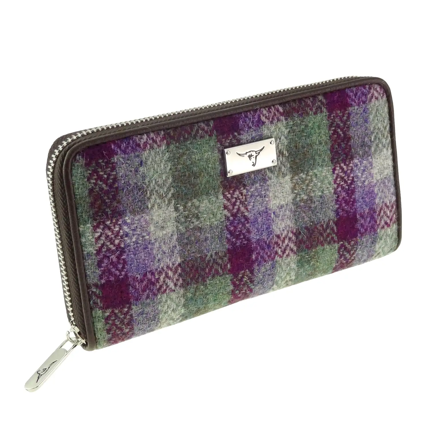 Harris Tweed Long Zip Wallet [21 Colors ]