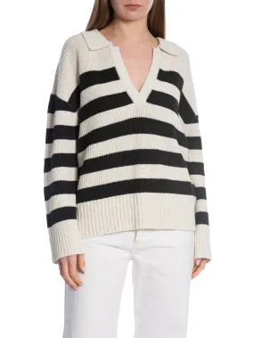 IVY TRÖJA CHAKA STRIPED PULLOVER CREME