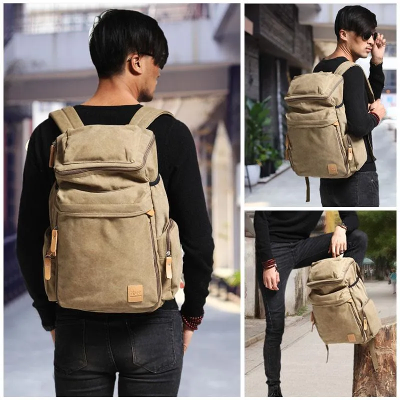 Large Canvas Travel Backpack