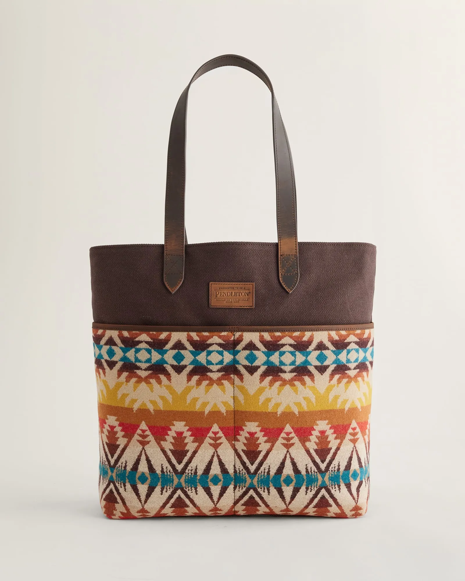 Leather Market Tote