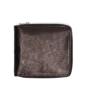 LEATHER RAINBOWY ZIP WALLET BLACK | Bodega