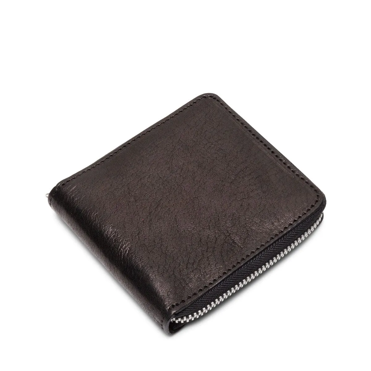 LEATHER RAINBOWY ZIP WALLET BLACK | Bodega