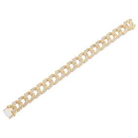 Lucia Thick Link Diamond Bracelet