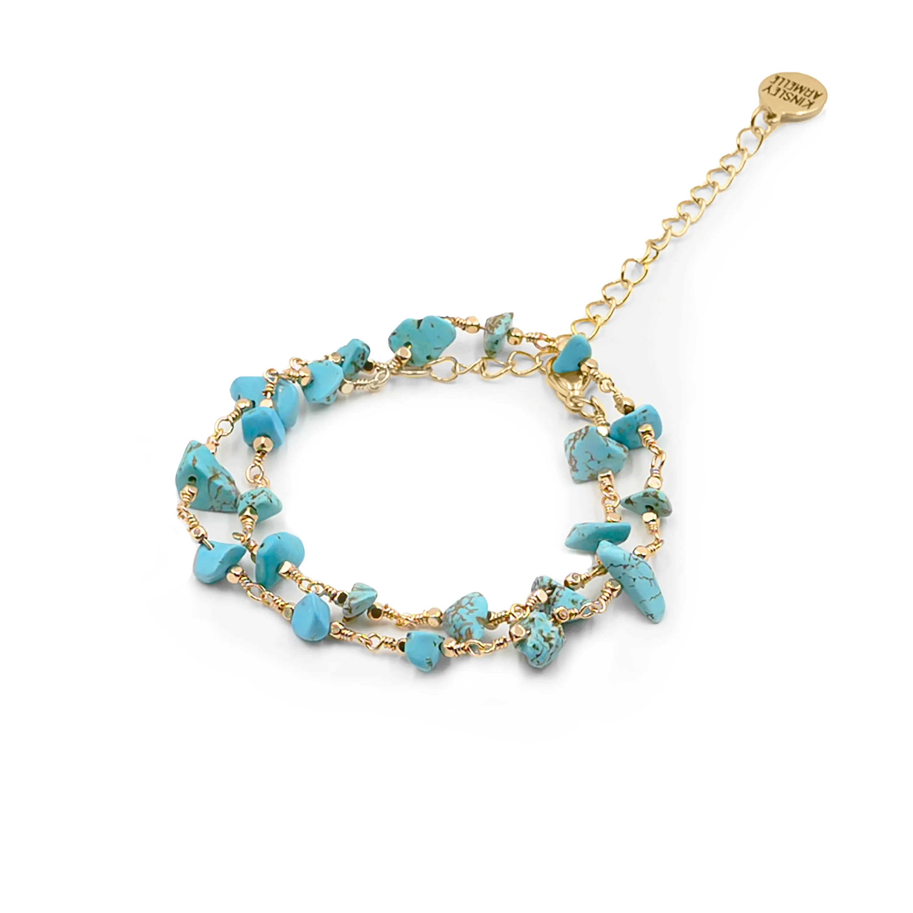 Luiza Collection - Turquoise Wrap Bracelet (Wholesale)