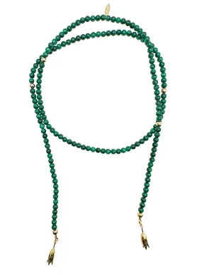 Malachite Open Ended Versatile Necklace KN031