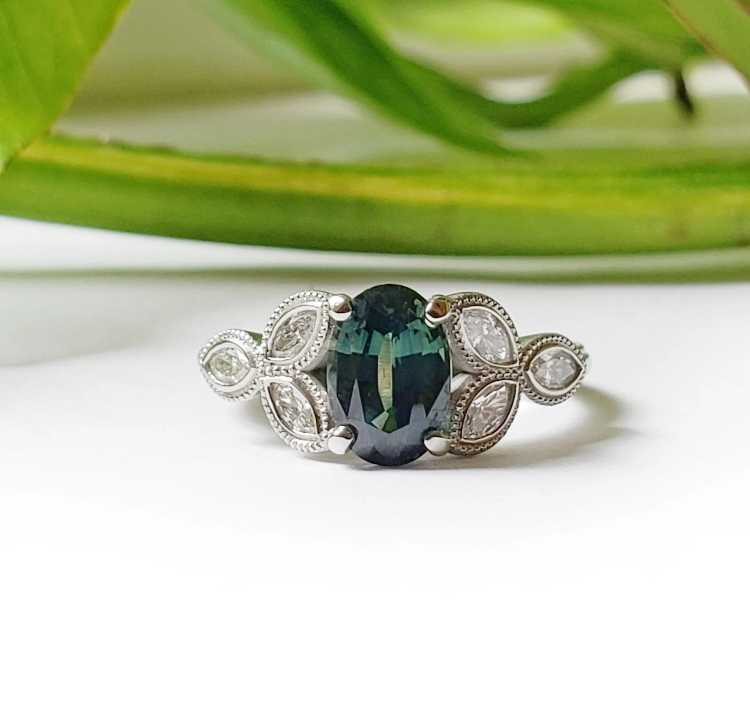 Marquise Australis | Teal Sapphire