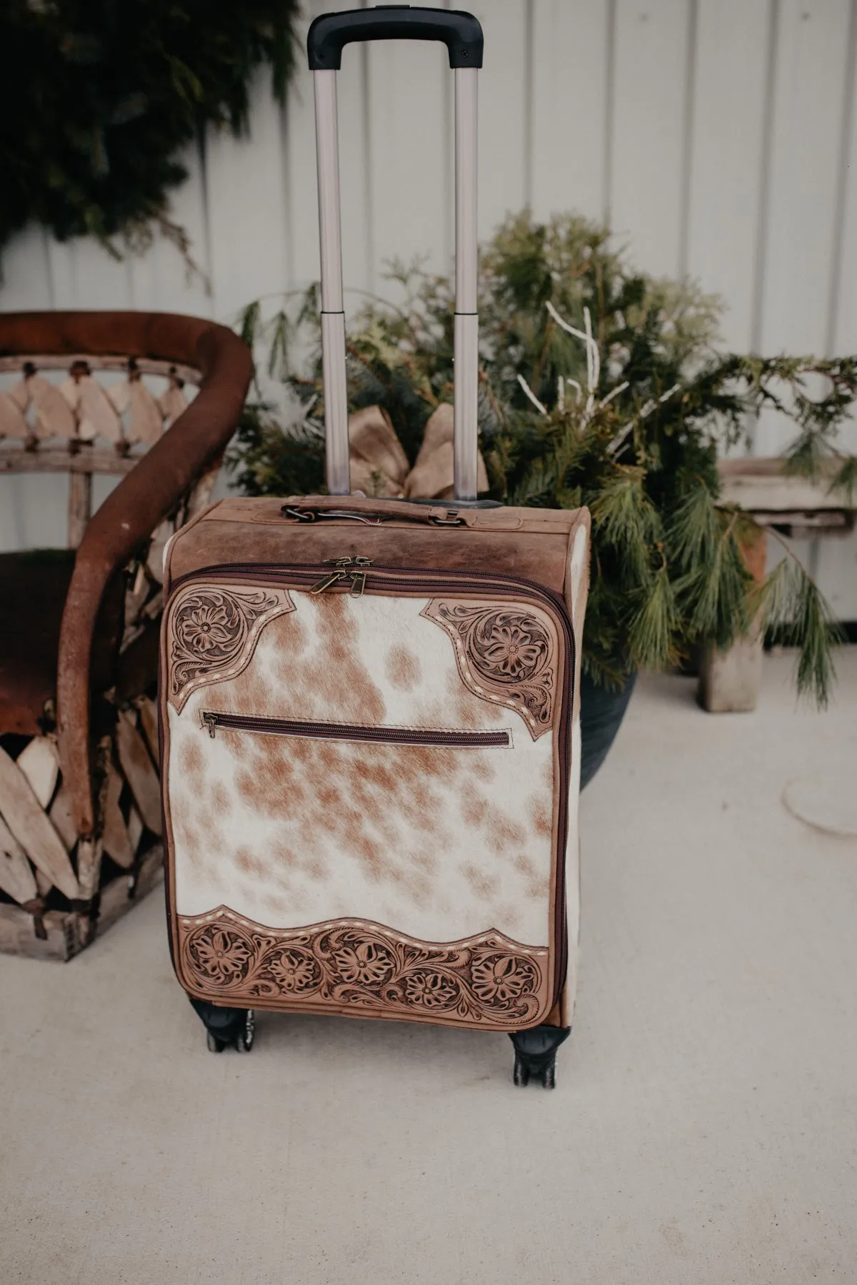 Medium Cowhide Luggage Bag