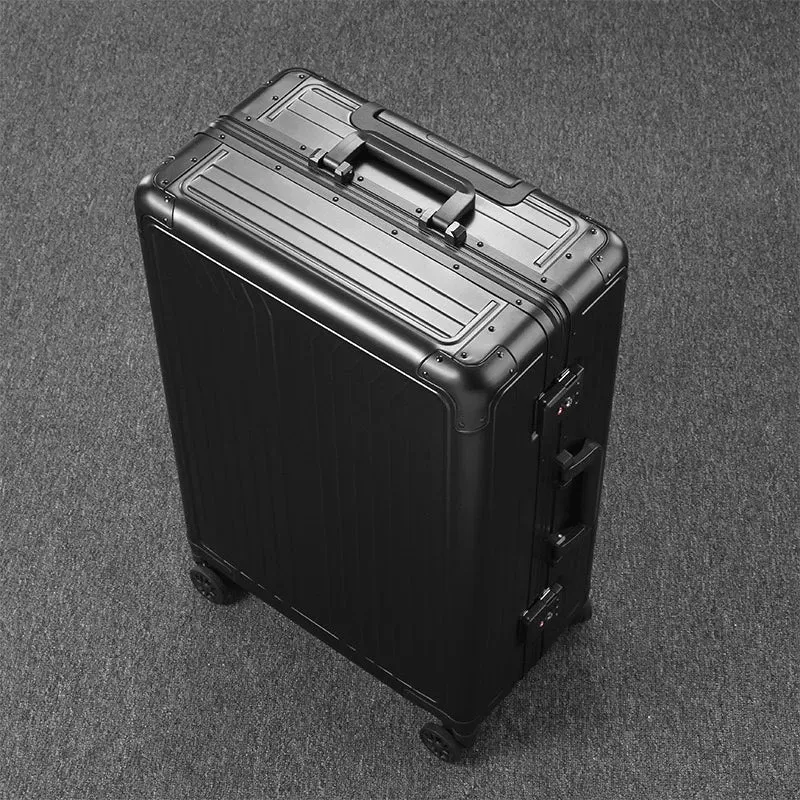 Men and Women Aluminium Spinner Rolling Wheel Travelling Luggage Bag