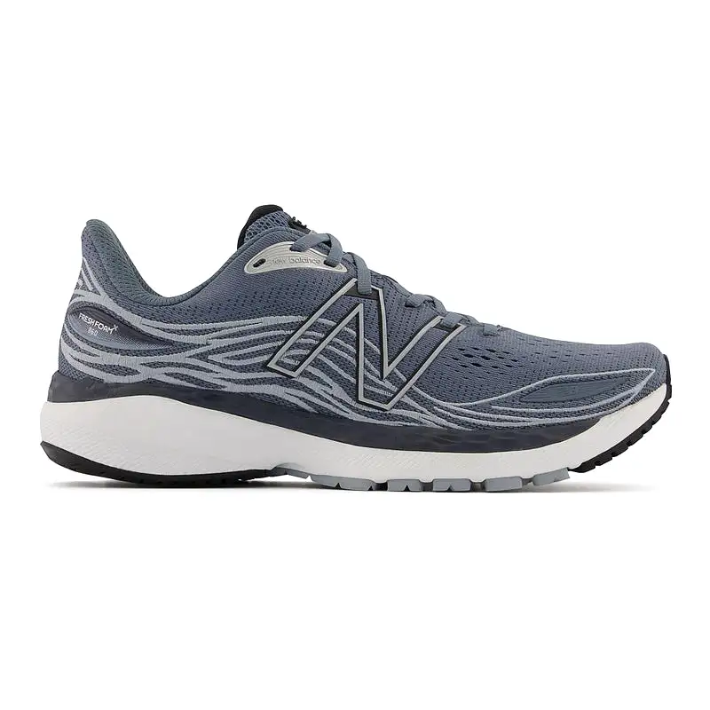 Men's New Balance Fresh Foam X 860v12, Ocean grey/Light Slate and Black, 9.5 D Medium