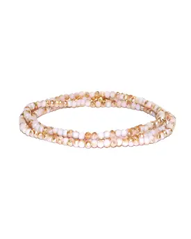 Mini Stretch Wrap Bracelet (Blush AB)