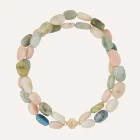 Multi-Color Tourmaline Nugget Necklace