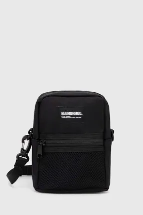 NEIGHBORHOOD small items bag Mini Vertical Bag black color 241TQNH.CG05