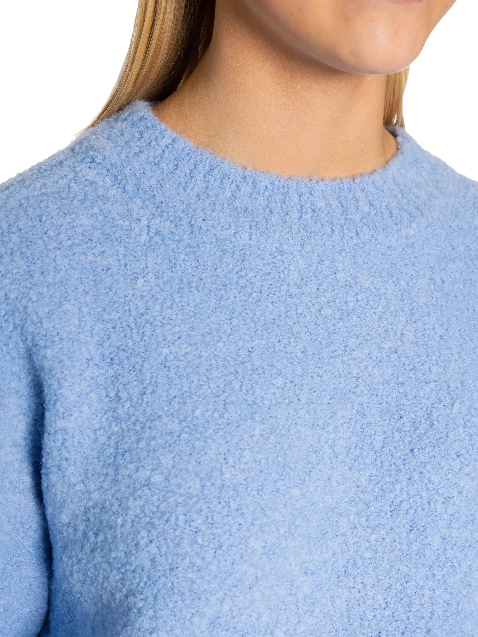 NORR SWEATER VICA KNIT TOP LIGHT BLUE