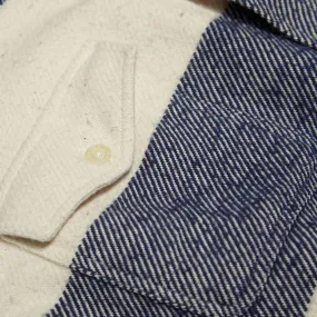 Norse Projects Benno Thick Stripe ShirtNavy