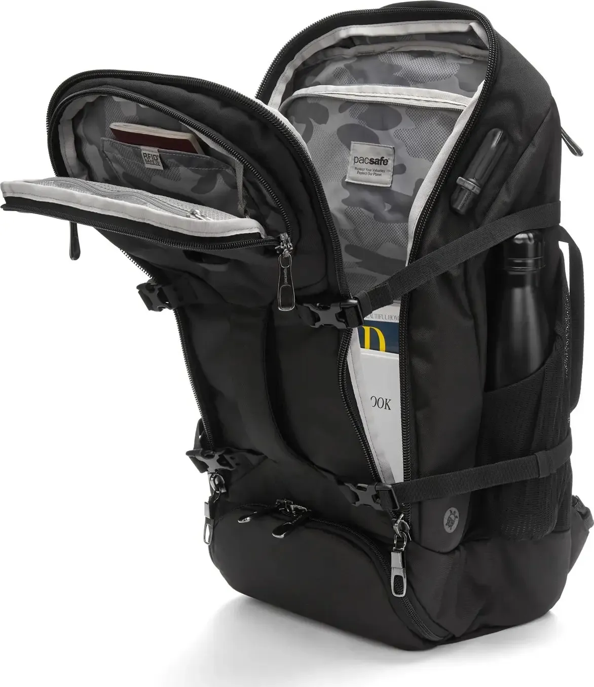 Pacsafe Venturesafe Exp35 Travel Backpack Black | Buy Pacsafe Venturesafe Exp35 Travel Backpack Black here | Outnorth