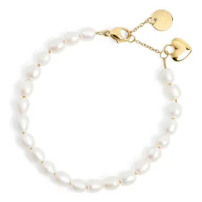 Papaya Pearl Bracelet