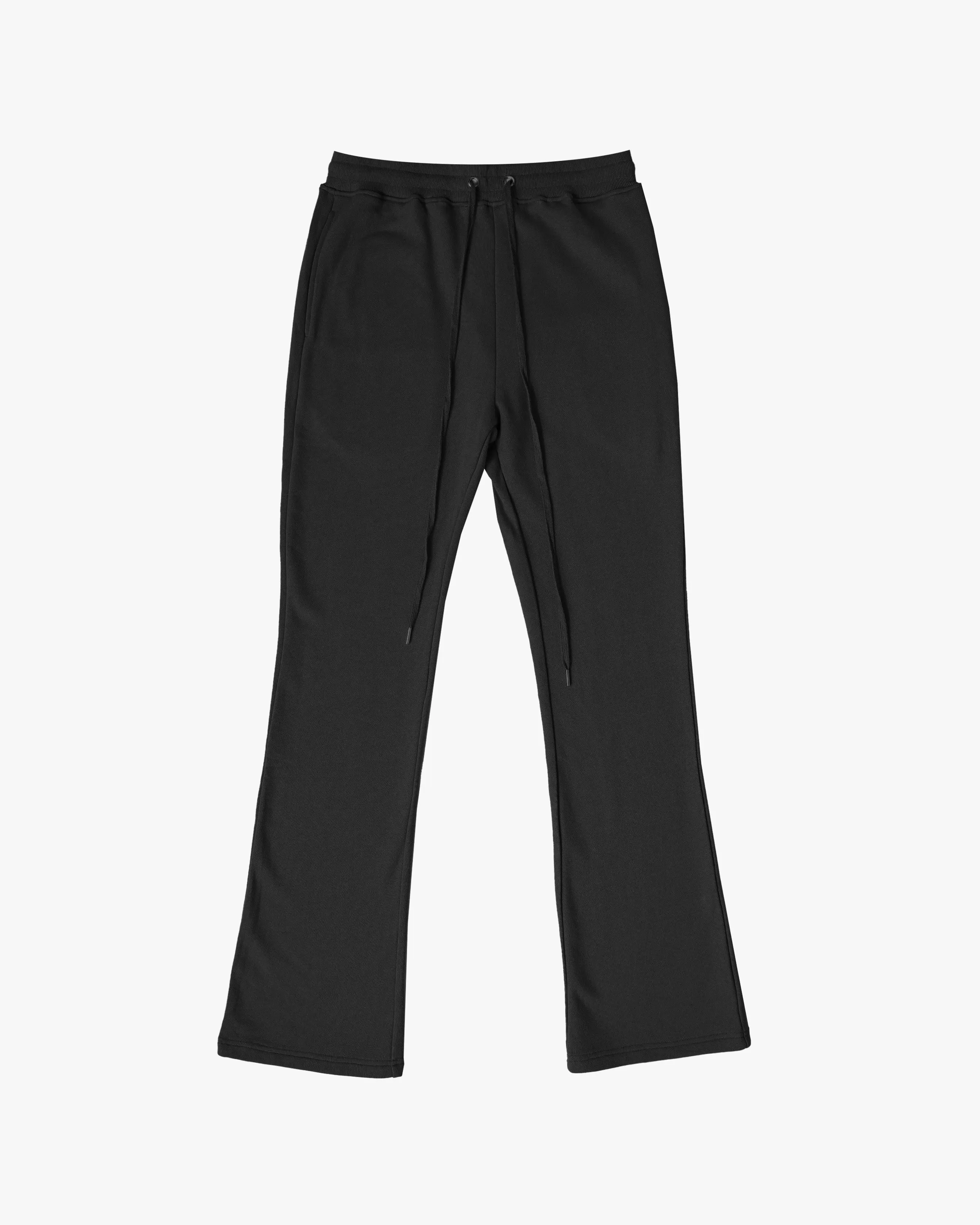 PERFECT FLARE SWEATPANTS-BLACK