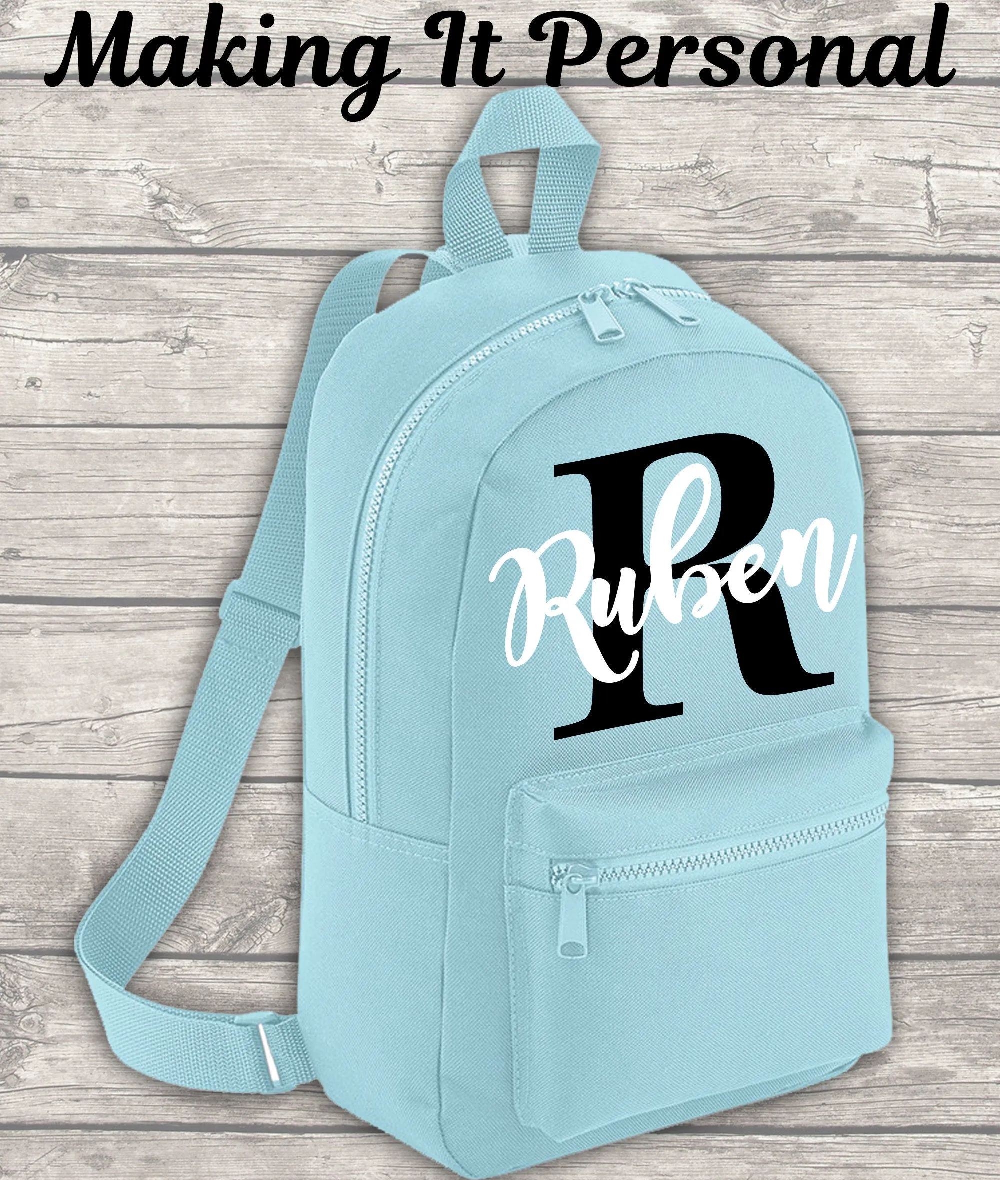 Personalised Mini Kids Initial Boys Girls Backpack Name Toddler School Nursery Bag Mini Backpack Back To School Backpack Kids Ch