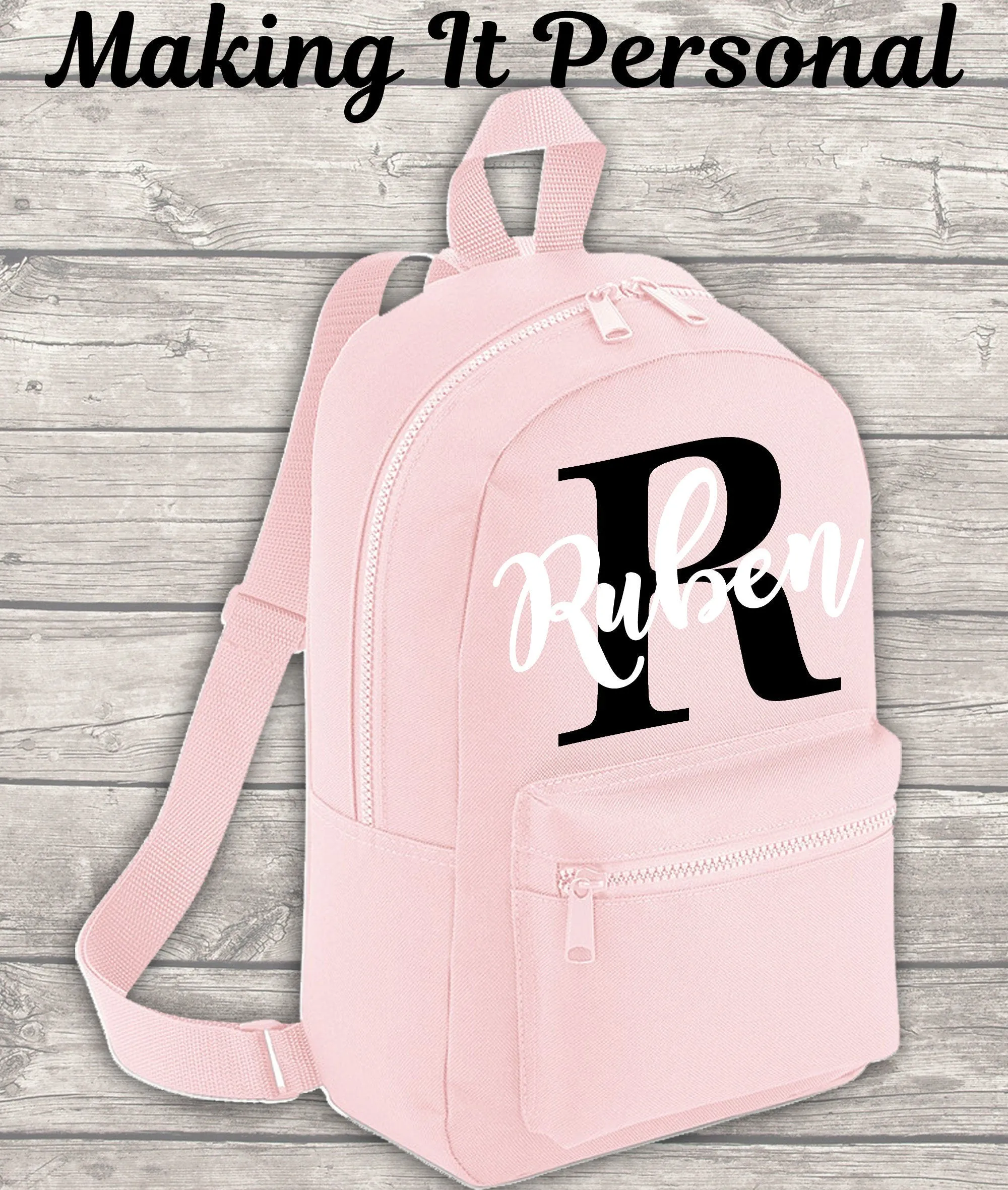 Personalised Mini Kids Initial Boys Girls Backpack Name Toddler School Nursery Bag Mini Backpack Back To School Backpack Kids Ch