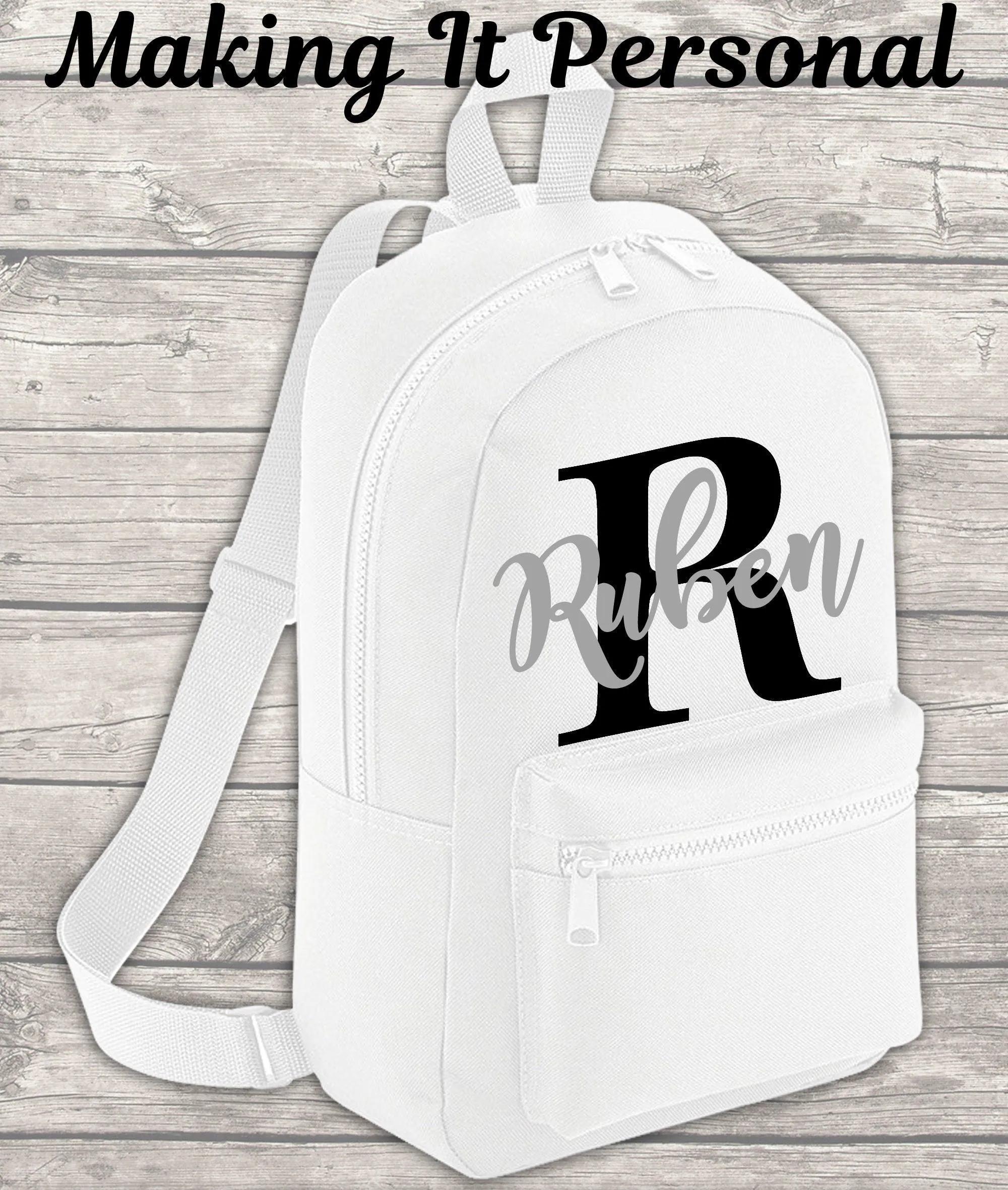 Personalised Mini Kids Initial Boys Girls Backpack Name Toddler School Nursery Bag Mini Backpack Back To School Backpack Kids Ch