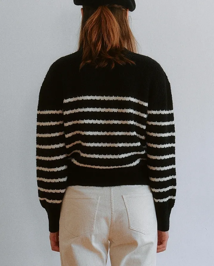 rolarola  |Stripes Casual Style Wool Nylon Street Style Long Sleeves