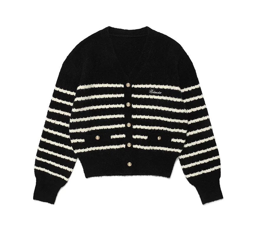 rolarola  |Stripes Casual Style Wool Nylon Street Style Long Sleeves