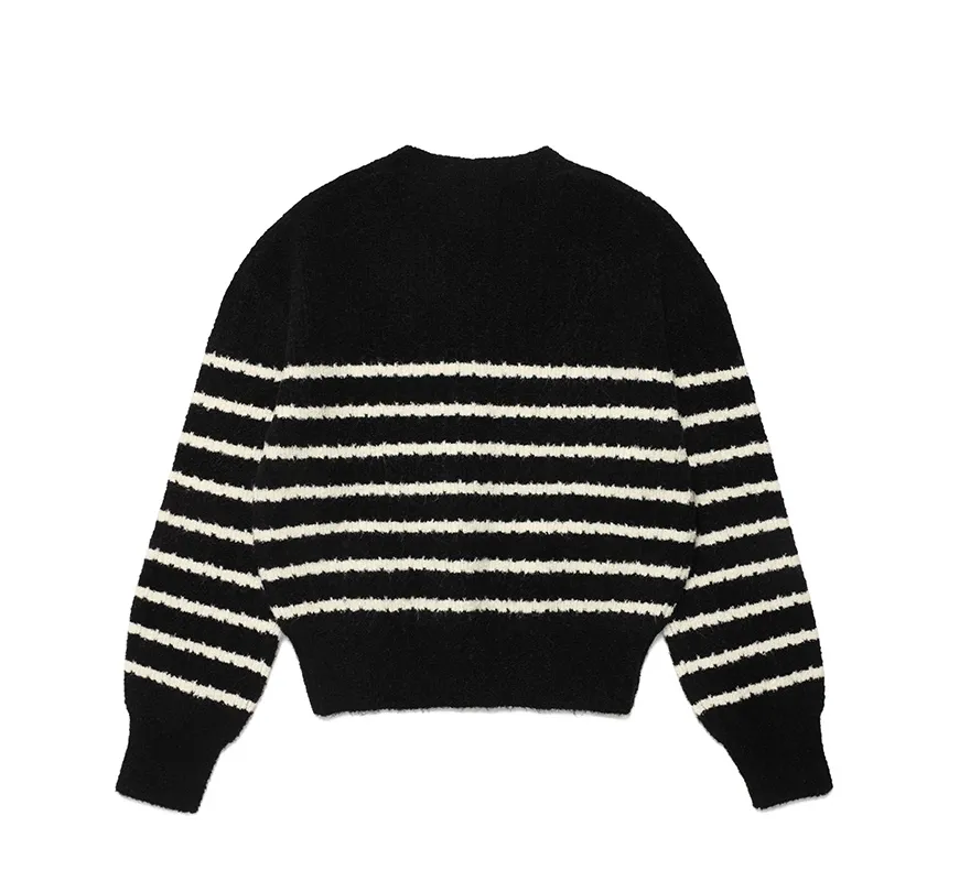 rolarola  |Stripes Casual Style Wool Nylon Street Style Long Sleeves