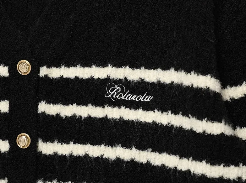 rolarola  |Stripes Casual Style Wool Nylon Street Style Long Sleeves