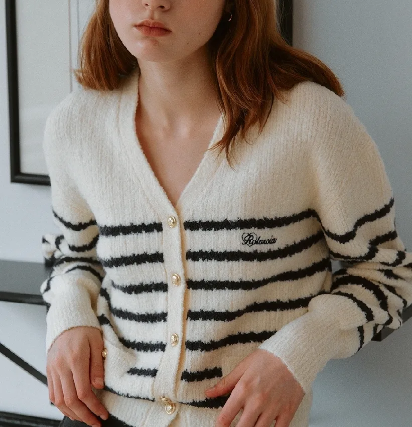 rolarola  |Stripes Casual Style Wool Nylon Street Style Long Sleeves