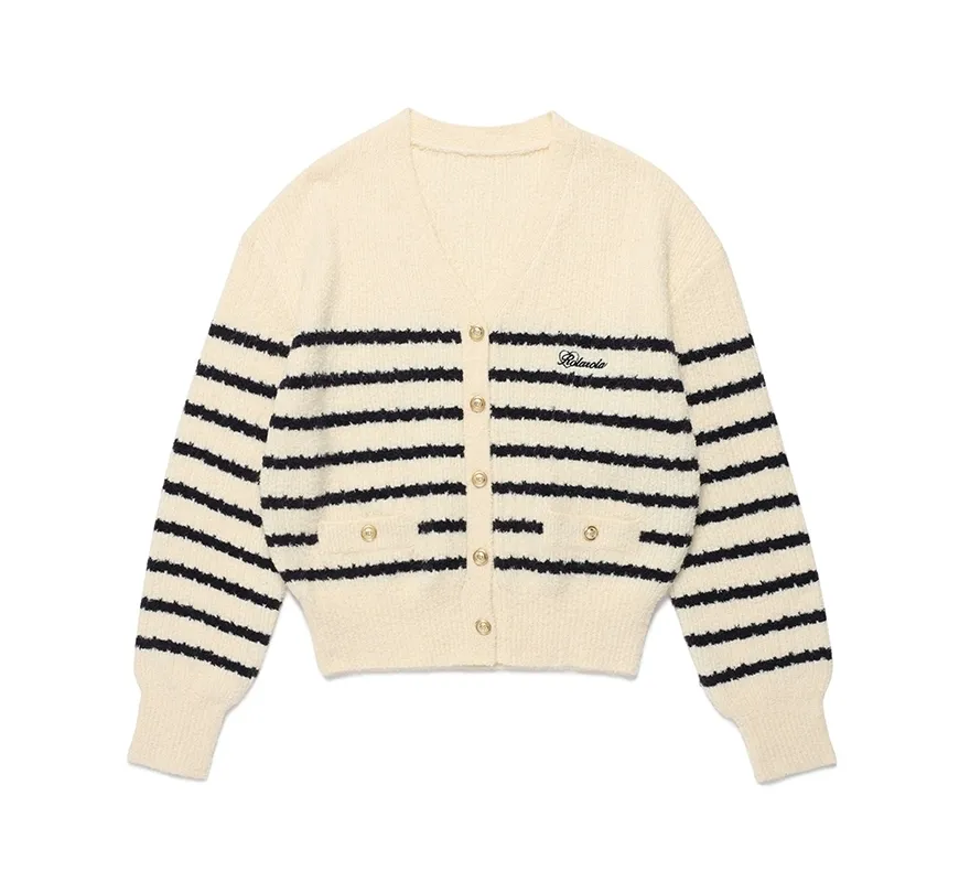 rolarola  |Stripes Casual Style Wool Nylon Street Style Long Sleeves