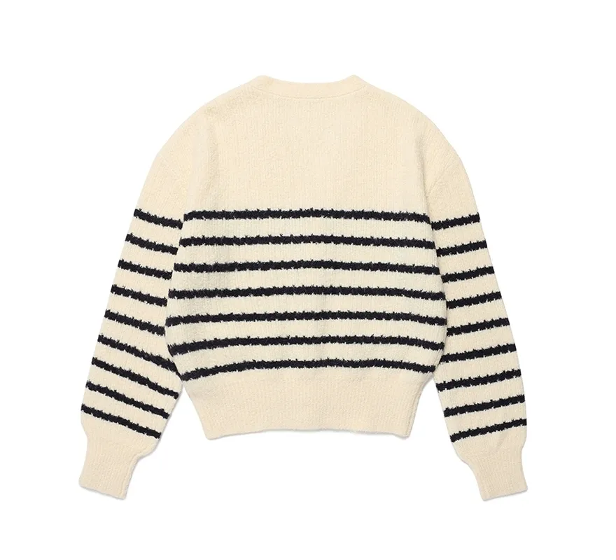 rolarola  |Stripes Casual Style Wool Nylon Street Style Long Sleeves