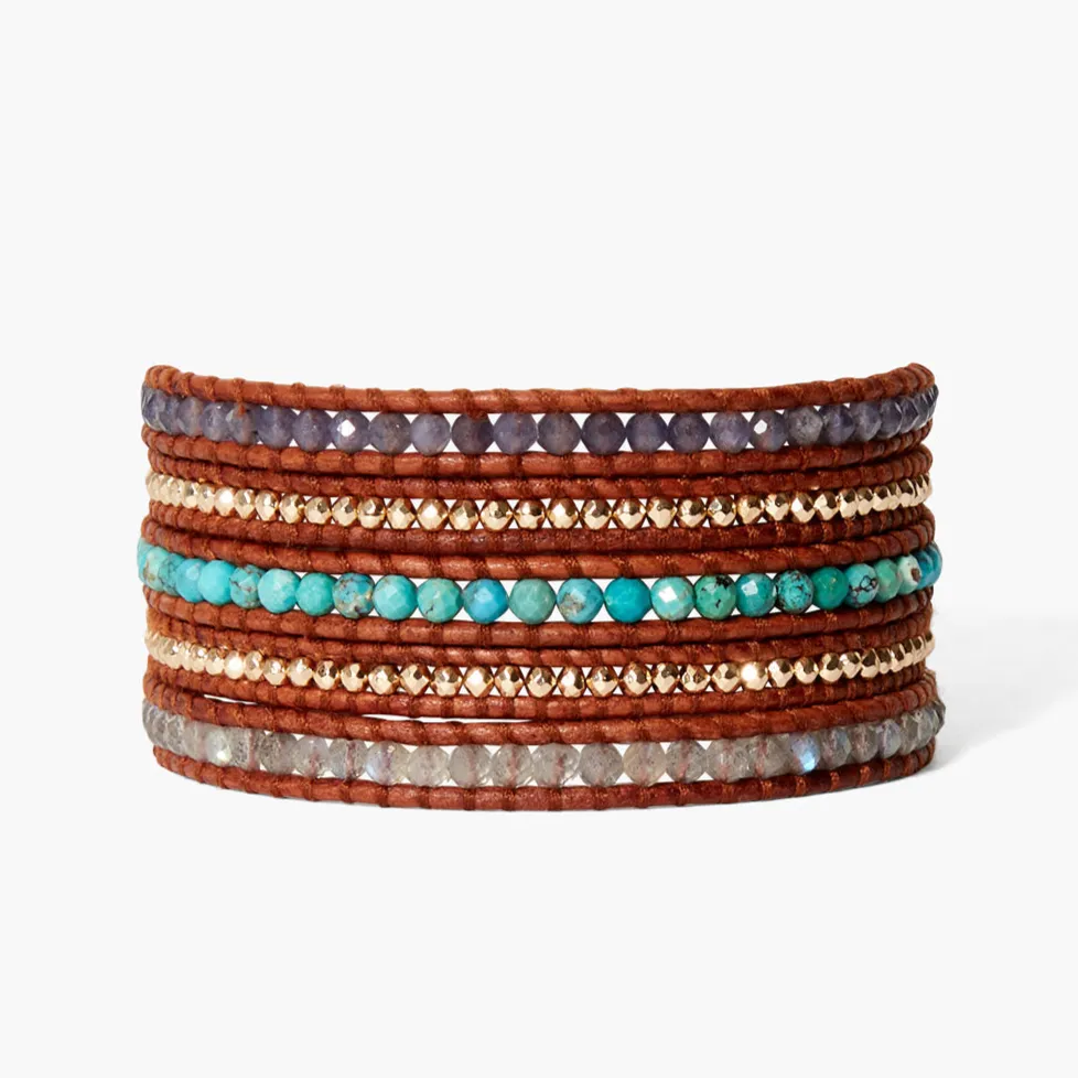 Santi Turquoise Wrap Bracelet