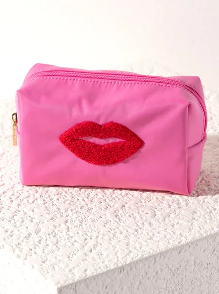 Shiraleah Cara Lips Cosmetic Pouch