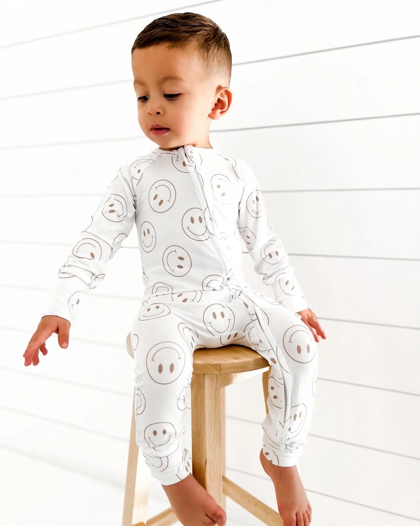 SHORE BABY Espresso Smiley Zippy Sleeper (COLLECTIVE)