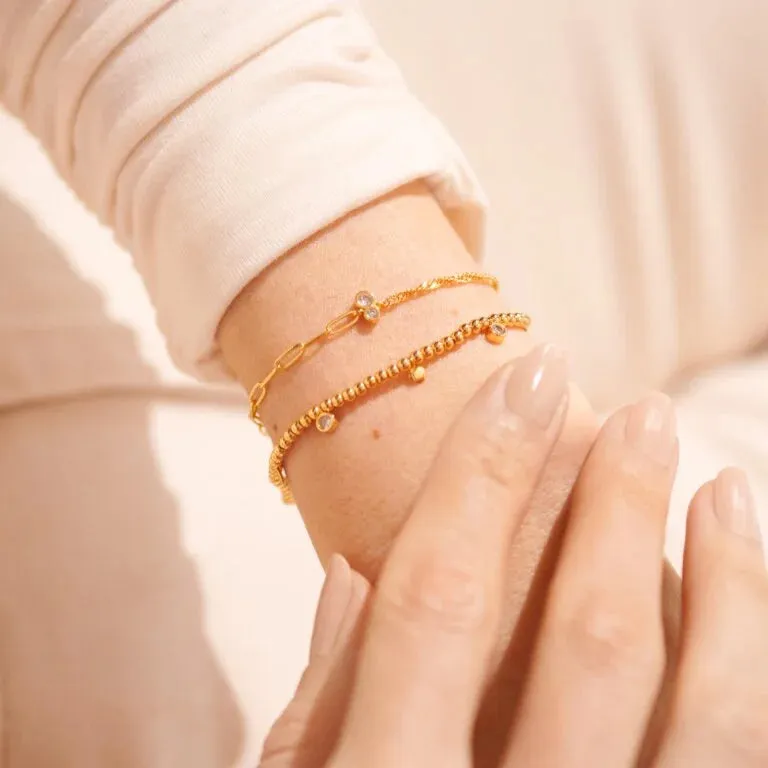 Stacks Of Style Bracelet Set in Gold-Tone Plating