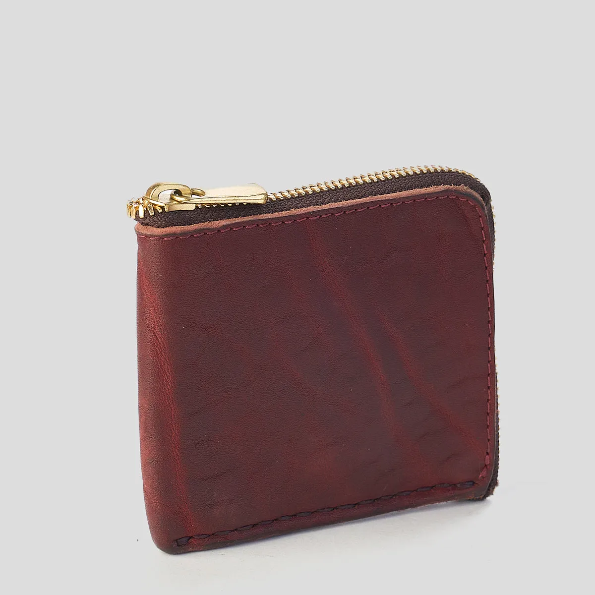 Stone Washed Half-Zip Wallet No.11