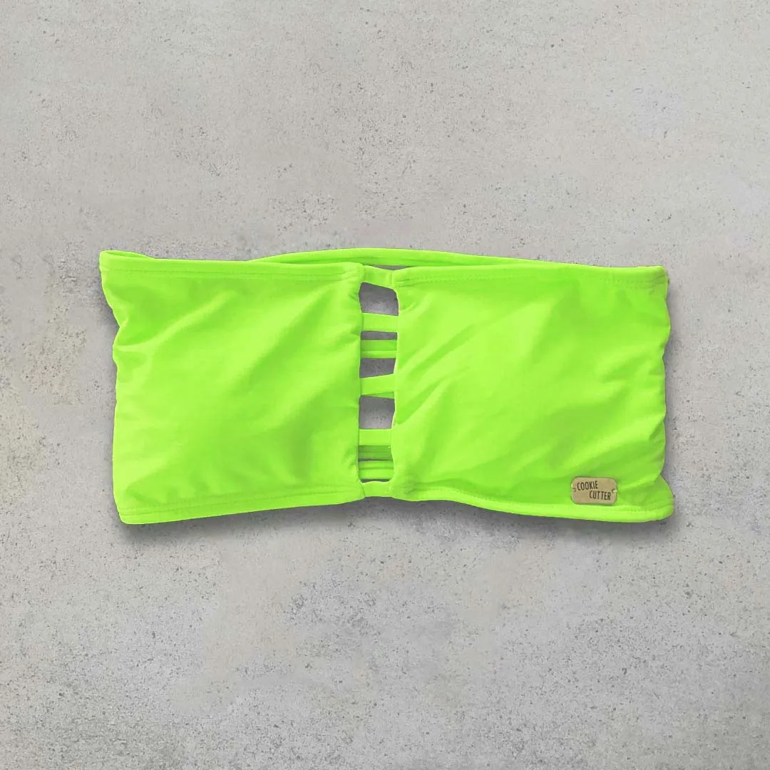 Strappy Bandeau Top - LUMO LIME