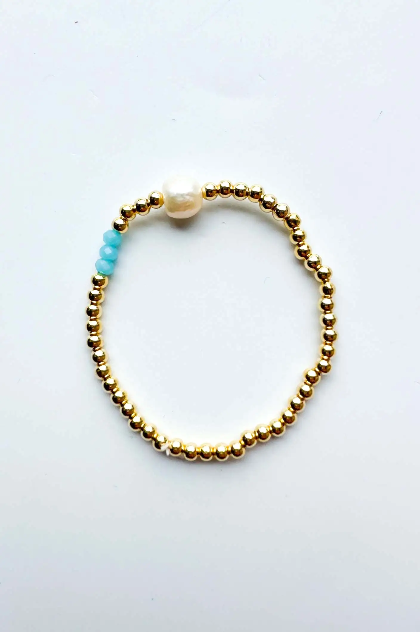 This is the Moment Gold Filled Pearl Bracelet