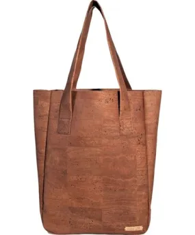 Tiradia Cork Women's Farmers Market Tote Bag - Brown