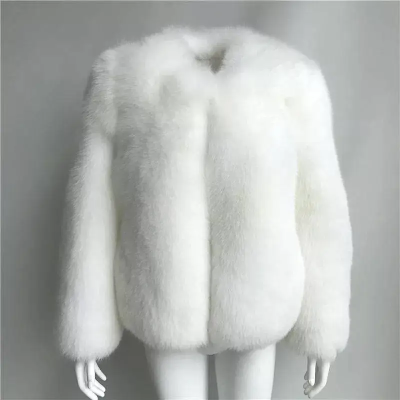 Ultra Plush Mid Length Fox Fur Coat