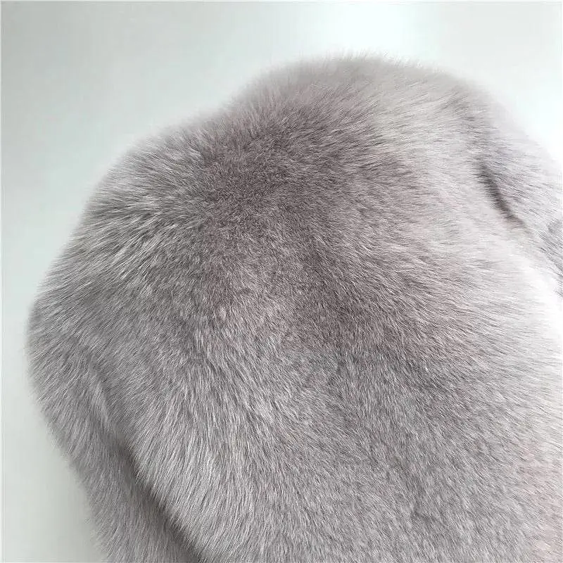 Ultra Plush Mid Length Fox Fur Coat