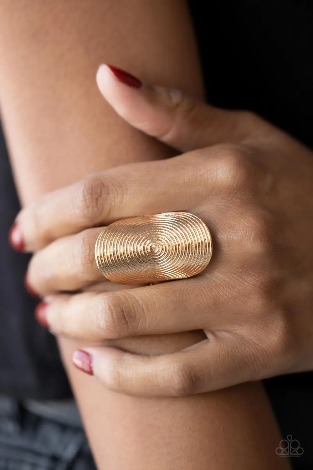 Urban Labyrinth - Gold ~ Paparazzi Ring