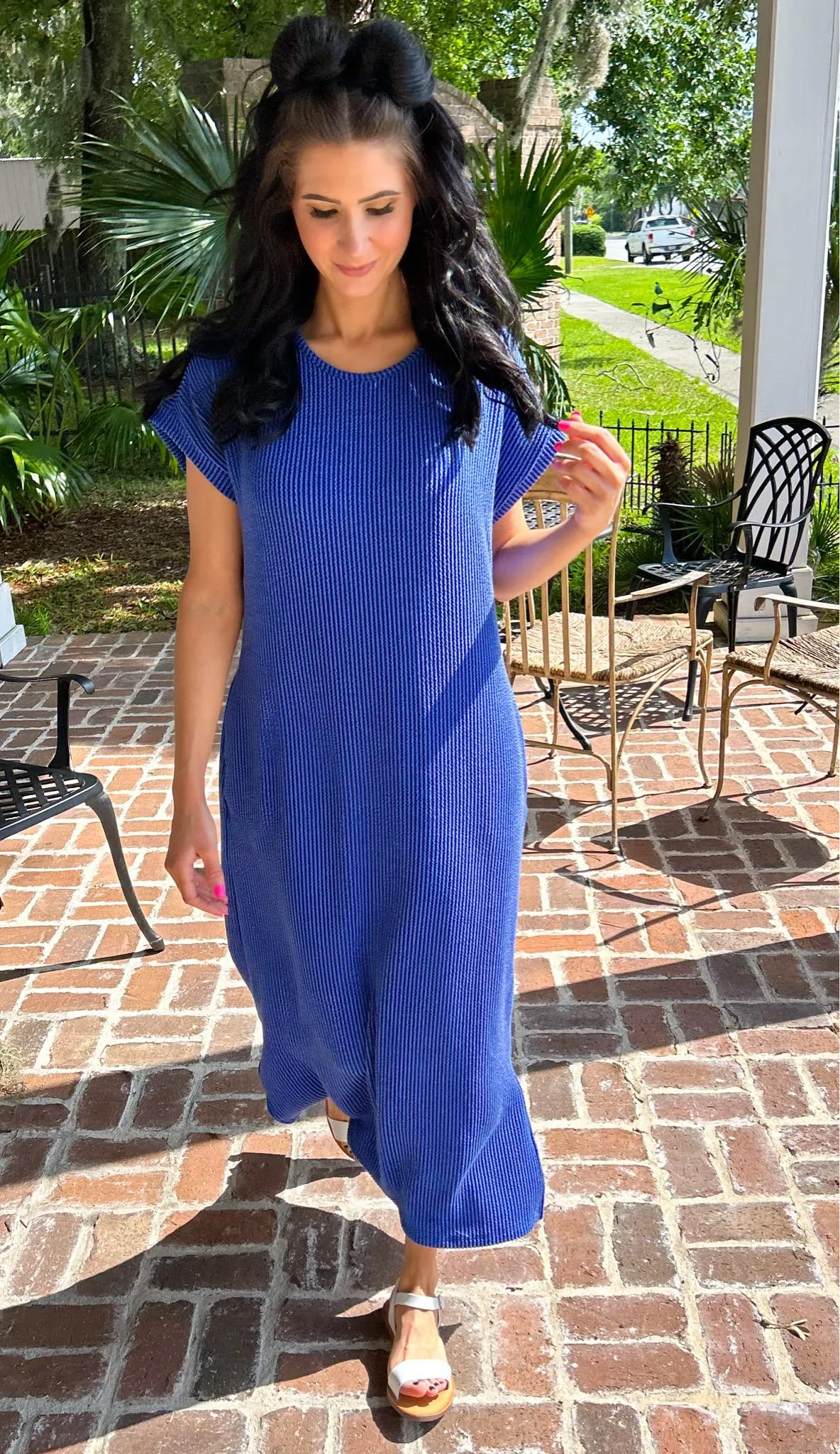 Urban Ribbed Midi Dress | Royal