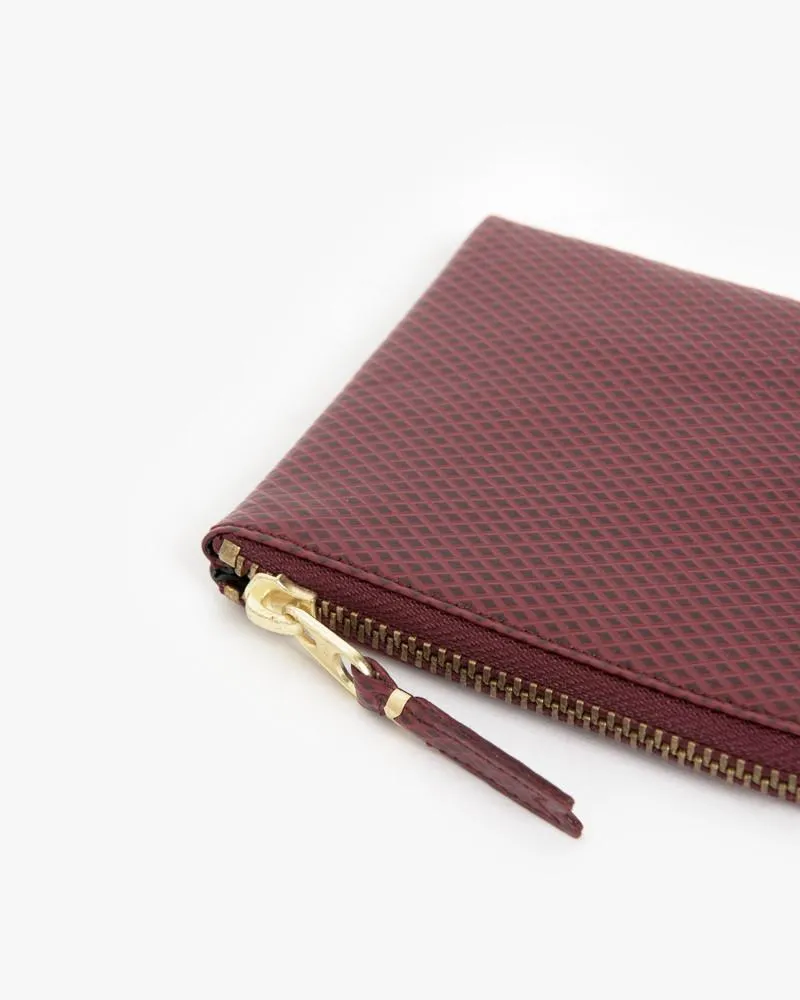 Zip Wallet in Burgundy